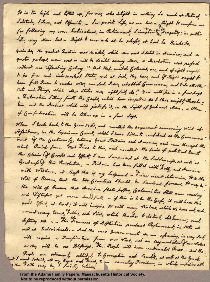 <img typeof="foaf:Image" src="http://statelibrarync.org/learnnc/sites/default/files/images/adams_your_favor_p2.jpg" width="1320" height="1767" alt="Letter from John Adams to Abigail Adams, 3 July 1776 " title="Letter from John Adams to Abigail Adams, 3 July 1776" /> <img typeof="foaf:Image" src="http://statelibrarync.org/learnnc/sites/default/files/images/adams_your_favor_p2.jpg" width="1320" height="1767" alt="Letter from John Adams to Abigail Adams, 3 July 1776 " title="Letter from John Adams to Abigail Adams, 3 July 1776" />