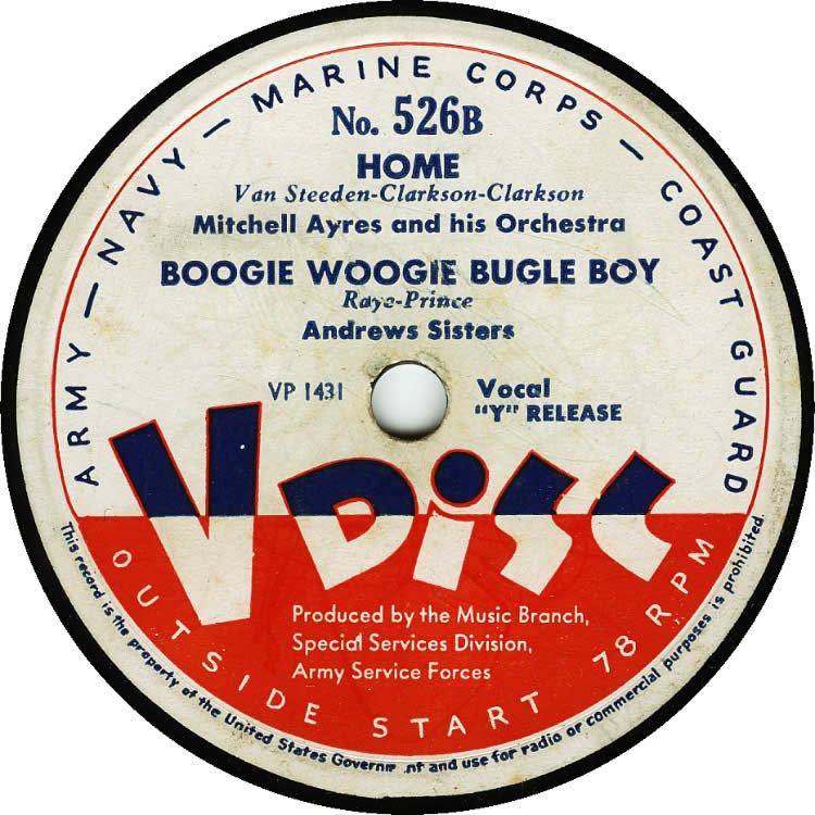 Boogie Woogie Bugle Boy (V-Disc) Boogie Woogie Bugle Boy (V-Disc)