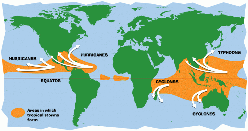 Cyclone Map Cyclone Map