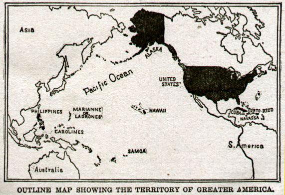 Map of Greater America, 1899 Map of Greater America, 1899