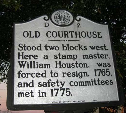 Old New Hanover County Courthouse Marker Old New Hanover County Courthouse Marker