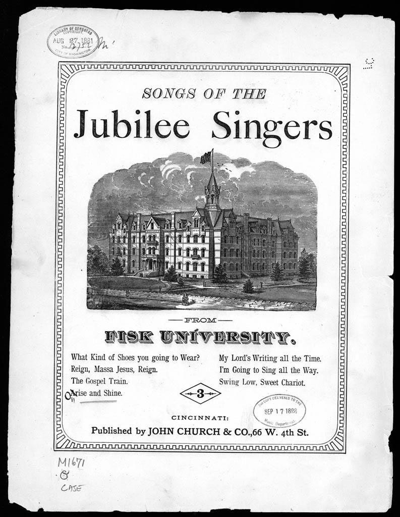 Fisk Jubilee Singers sheet music folio Fisk Jubilee Singers sheet music folio