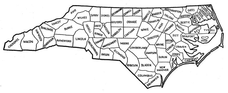 North Carolina counties, 1840 North Carolina counties, 1840