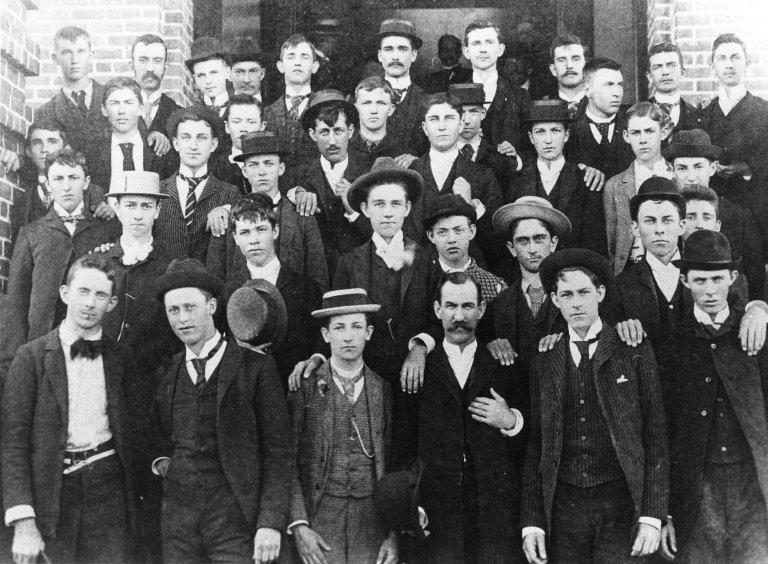 First freshman class at North Carolina State University, 1889 First freshman class at North Carolina State University, 1889