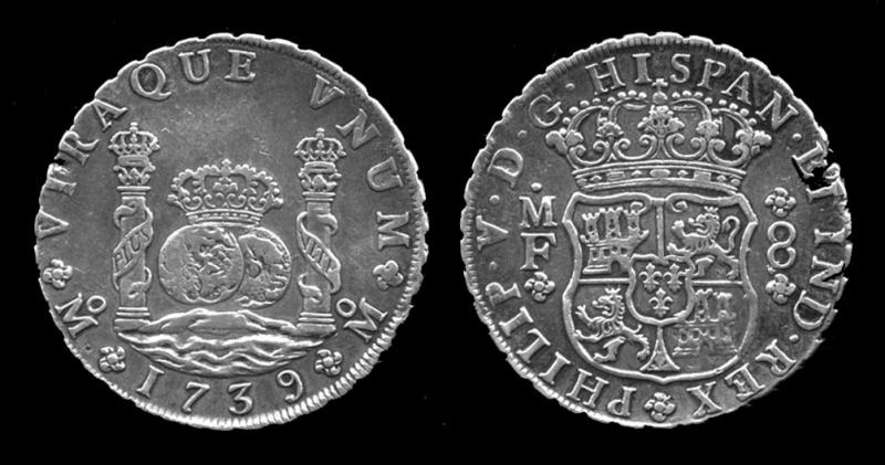 <img typeof="foaf:Image" src="http://statelibrarync.org/learnnc/sites/default/files/images/philip_v_coin.jpg" width="1004" height="528" alt="Spanish dollar from the reign of Philip V, 1739" title="Spanish dollar from the reign of Philip V, 1739" />
