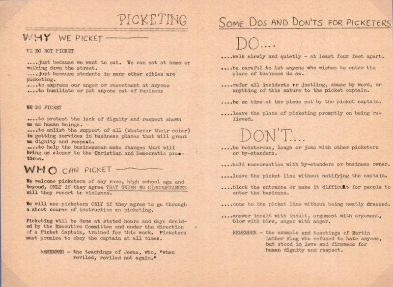 Wanted: Picketers leaflet Wanted: Picketers leaflet
