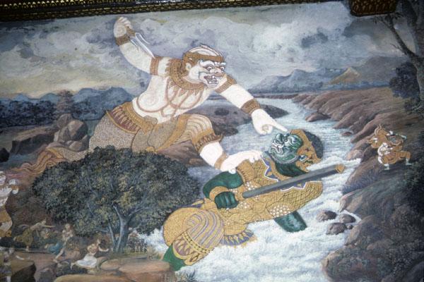 <img typeof="foaf:Image" src="http://statelibrarync.org/learnnc/sites/default/files/images/thai_rama_152.jpg" width="600" height="400" alt="Hanuman battles demon blocking river" title="Hanuman battles demon blocking river" /> <img typeof="foaf:Image" src="http://statelibrarync.org/learnnc/sites/default/files/images/thai_rama_152.jpg" width="600" height="400" alt="Hanuman battles demon blocking river" title="Hanuman battles demon blocking river" />
