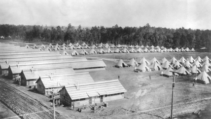 Tents and barracks at Camp Greene near Charlotte. Wade Harris Papers, no. P-317, Southern Historical Collection, Wilson Library, UNC-Chapel Hill. Tents and barracks at Camp Greene near Charlotte. Wade Harris Papers, no. P-317, Southern Historical Collection, Wilson Library, UNC-Chapel Hill.