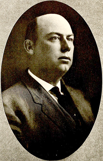A photograph of John Hampton Adams published in 1919. Image from the Internet Archive.