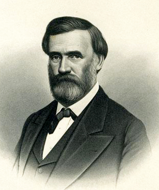 A 1908 engraving of Giles Mebane. Image from the North Carolina Museum of History.