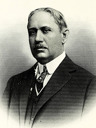 An engraving of James Edward Stagg published in 1917. Image from the Internet Archive / N.C. Goverment & Heritage Library.
