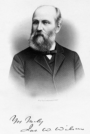 Engraving of James William Wilson with facsimile signature. Image from the North Carolina Museum of History.